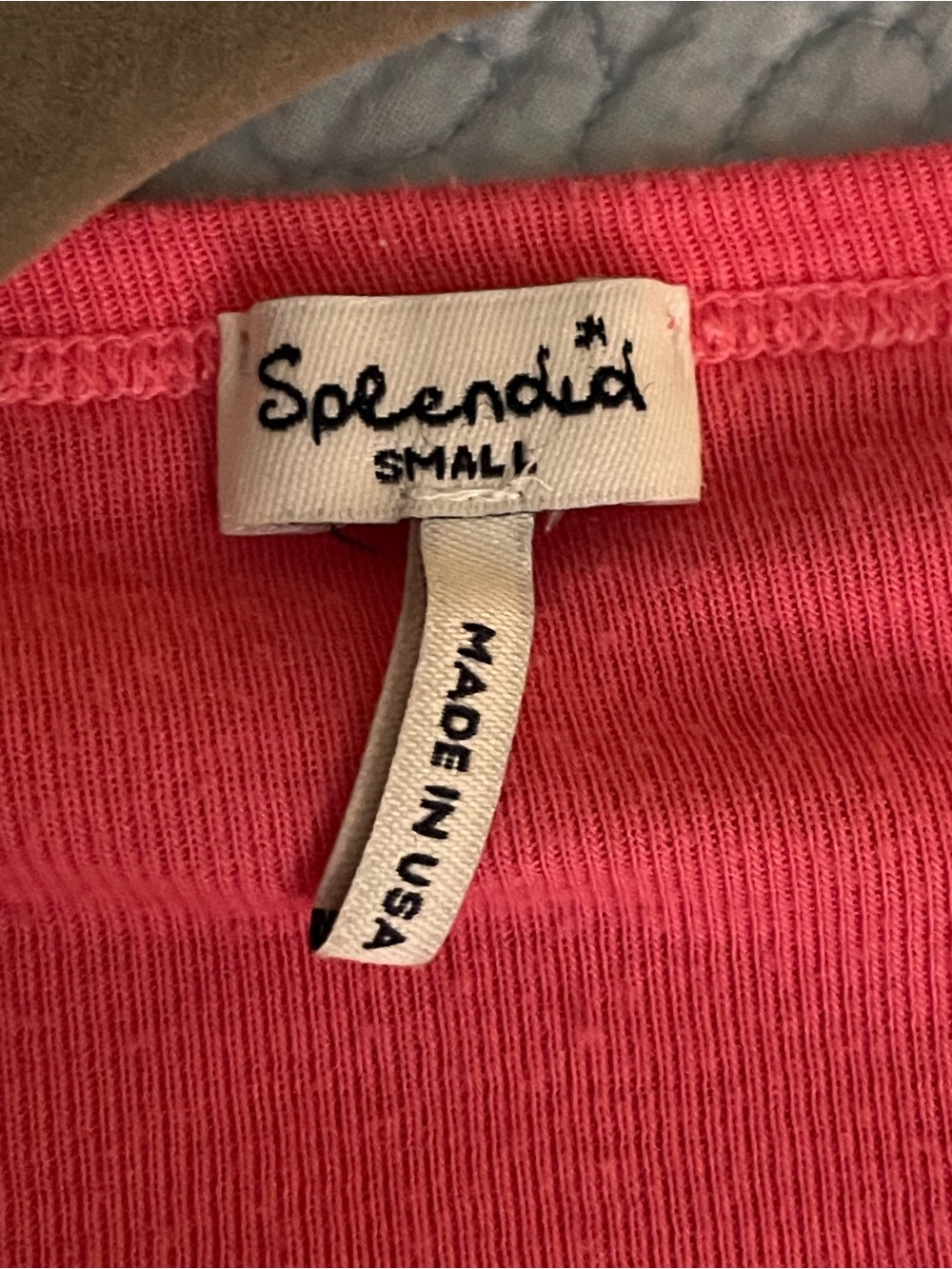 Splendid Women's V-Neck Long Sleeve Top - Pink - Picture 7 of 7